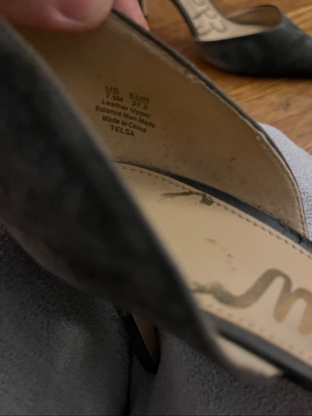 Sam Edelman grey heels - Picture 3 of 4